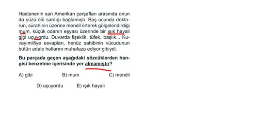 Sıradışı Analiz Yayınları TYT 6. Deneme Sınavı - Türkçe 2. Soru