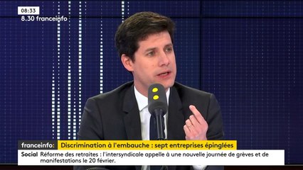 Discrimination à l'embauche : pas une "politique délibérée" des entreprises mais une "forme d'habitude" selon Julien Denormandie