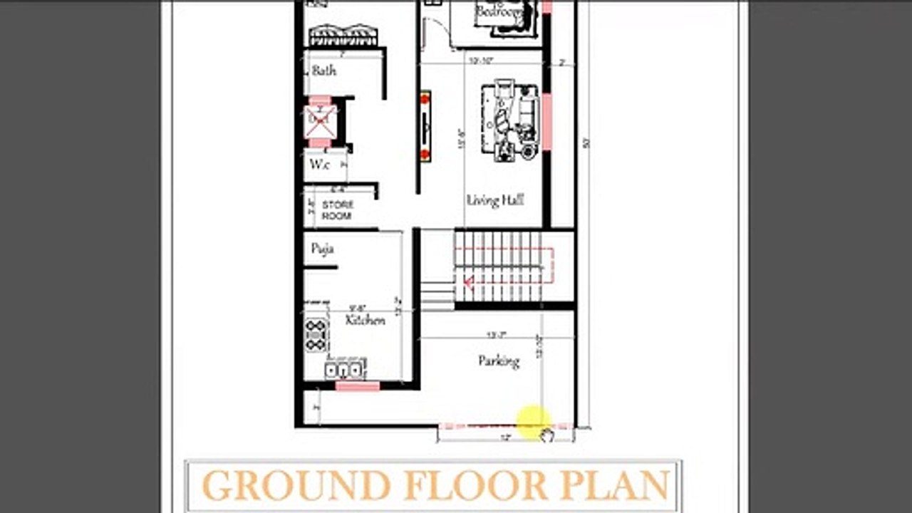 25X50 FLOOR PLAN SAMPLE