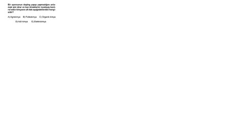 Sıradışı Analiz Yayınları TYT 6. Deneme Sınavı - Fen 8. Soru