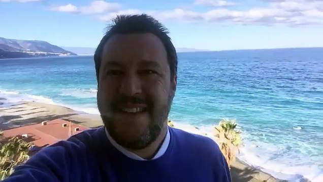 Salvini a Bagnara Calabra (Reggio Calabria) (07.02.20)