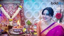 Kamya Punjabi's Looks Glamorous In Pink Saree During Mata Ki Chowki Before Wedding | Boldsky