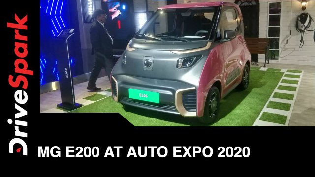 MG E200 at Auto Expo 2020 | MG E200 First Look, Features & More