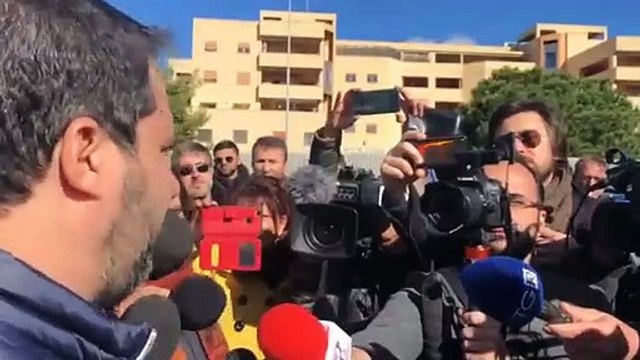 Salvini al cantiere del Nuovo Tribunale di Reggio Calabria (07.02.20(