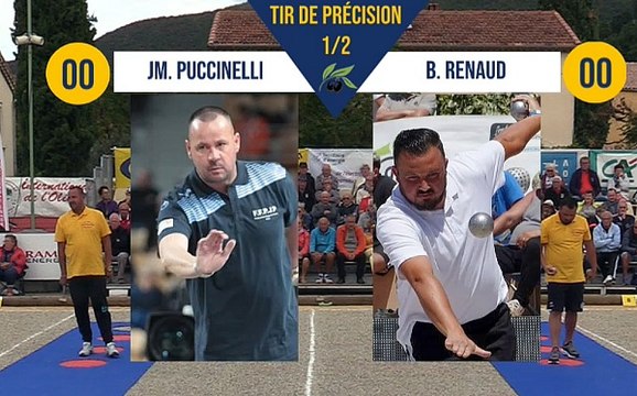 Tir de précision JM. PUCCINELLI vs B. RENAUD demi-finale Nyons pétanque 2019
