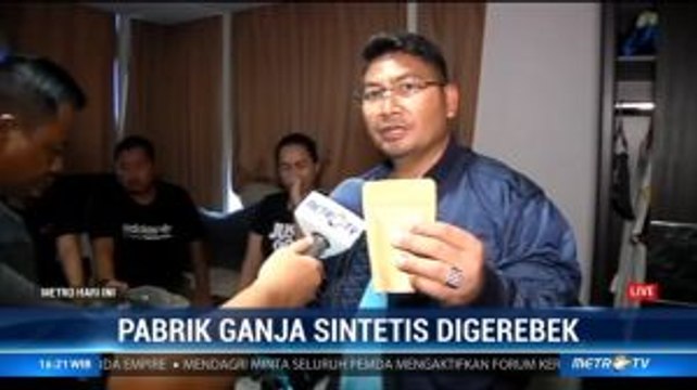 Polisi Gerebek Pabrik Ganja Sintetis di Surabaya, 4 Orang Ditangkap