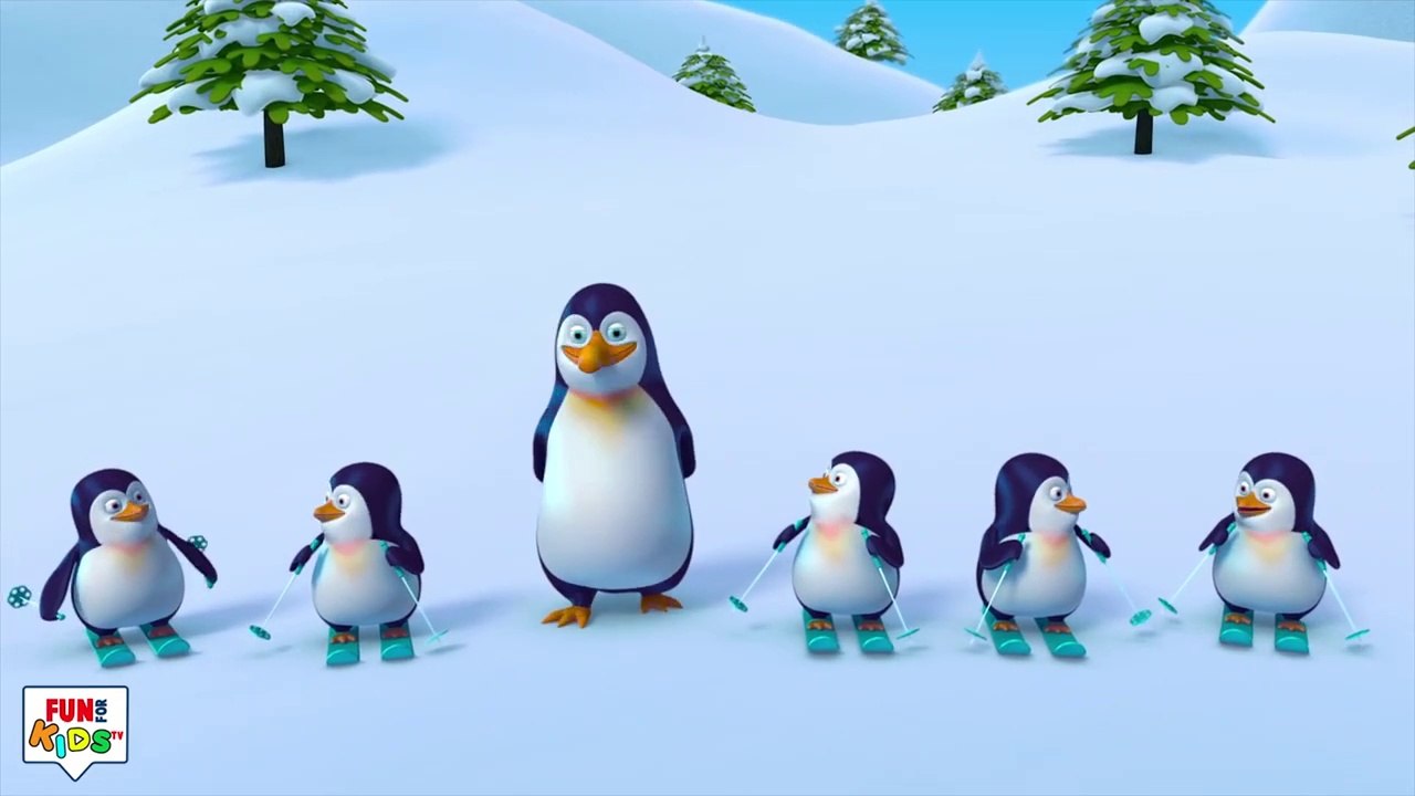 Five Little Penguins Song - More Funny Cute 3D Baby Penguin Songs ...