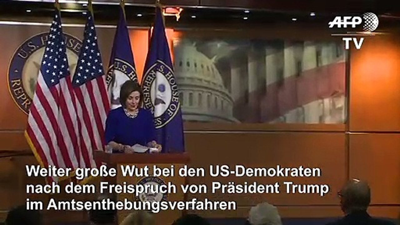 Pelosi: 'Trump bleibt für immer angeklagt'