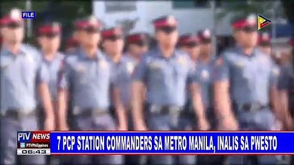 7 PCP station commanders sa Metro Manila, inalis sa pwesto