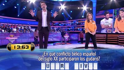 Error histórico en '¡Ahora caigo!': un concursante es incapaz de responder a la pregunta más fácil