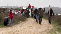 İsrail güçleri, Batı Şeria'daki sözde barış planı protestolarında 4 Filistinliyi yaraladı