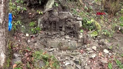 Trabzon 150 yıllık tarihi çeşme çalındı-ekiyle