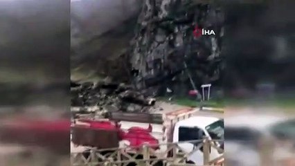 Giresun'da heyelan böyle geldi