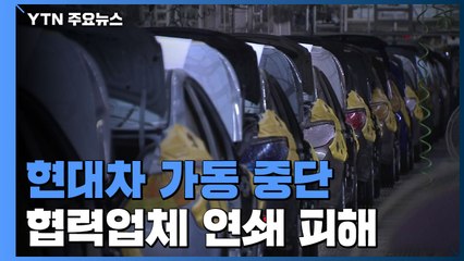 현대차 가동 중단...협력업체 연쇄 피해 / YTN