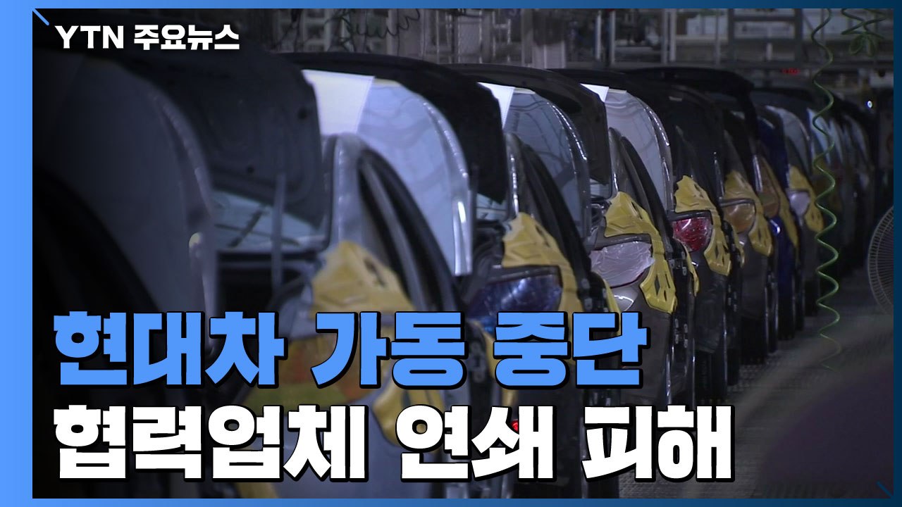 현대차 가동 중단...협력업체 연쇄 피해 / YTN