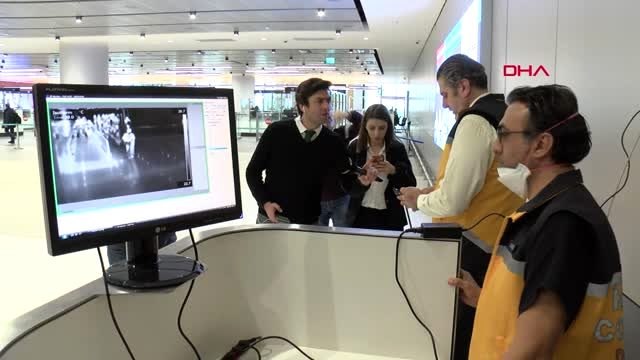 İstanbul'a gelen uluslararası tüm yolcular termal kamera ile kontrol edilmeye başlandı