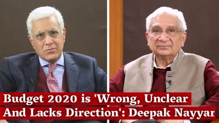 Budget 2020 was 'Wrong, Unclear And Lacks Direction': Deepak Nayyar, Former CEA