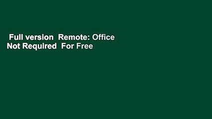 Full version  Remote: Office Not Required  For Free