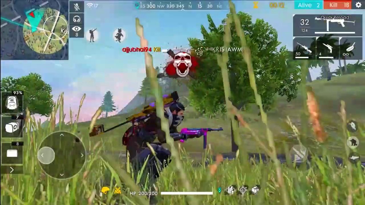 One vs Squad 19 Kills With AWM - Garena Free Fire- Total Gaming