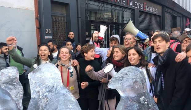 Marche Schoolstrike for the oceans des jeunes pour le climat à Bruxelles