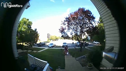 Woman gives birth in driveway and it's all caught on Ring cam