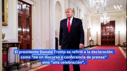 Donald Trump habla luego ser absuelto del juicio político