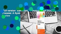 Full version  Mastering the Instructional Design Process: A Systematic Approach  Review