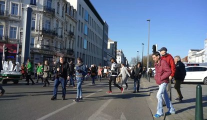 Un millier de jeunes ont manifesté pour les océans à Bruxelles