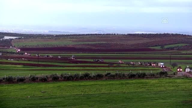 Suriye sınırına 200 araçlık askeri konvoy gönderildi