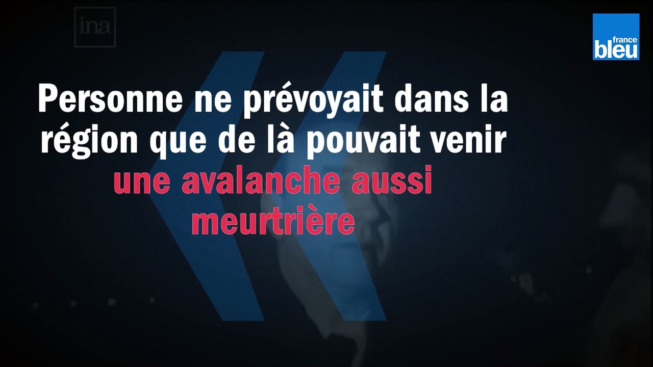 Raymond Marcellin à Val-d'Isère, se rend sur les lieux de l'avalanche qui a fait 39 morts