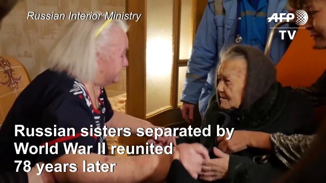 Russian sisters separated by war meet after 78 years