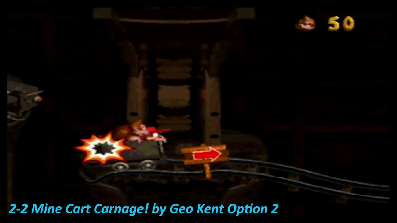 Donkey Kong Country Part 2-2 Mine Cart Carnage! Option 2