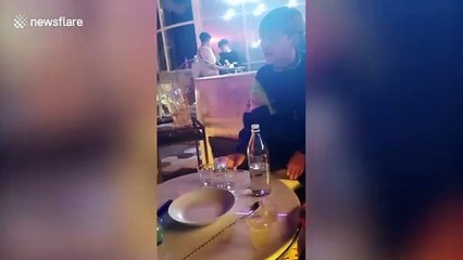 Thai reveller suffers facial burns after spilling flaming tequila on her cheek and neck