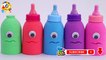 Learn 5 Colors Kinetic Sand in Baby Milk Bottle