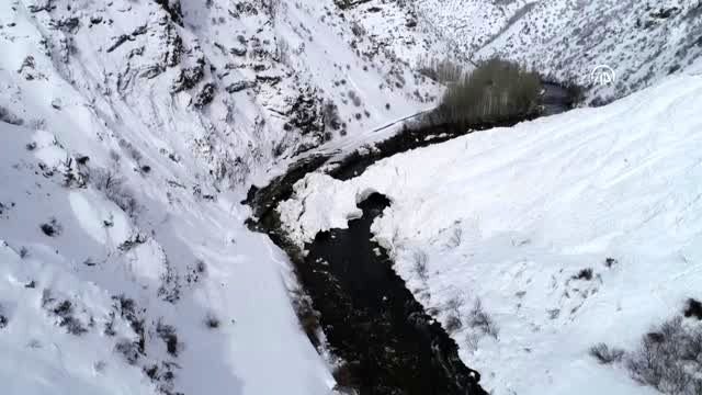 Çatak-Pervari kara yoluna çığ düştü