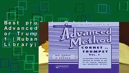 Best product  Rubank Advanced Method: Cornet or Trumpet, Vol. I: 1 (Rubank Educational Library) -