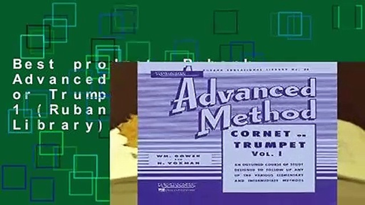 Best product  Rubank Advanced Method: Cornet or Trumpet, Vol. I: 1 (Rubank Educational Library) -