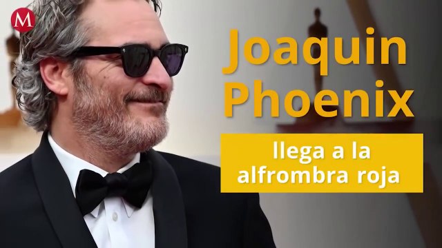 Joaquin Phoenix pone una sonrisa a todos en la alfombra roja de los Oscar