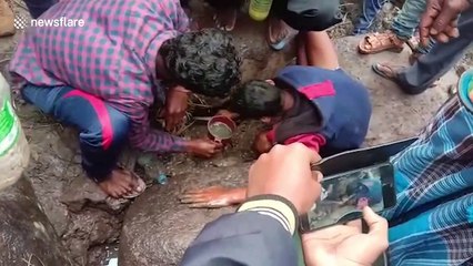 Villagers in east India discover 'petrol spring' in cropfield