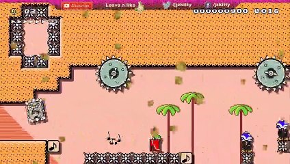 LET'S PLAY SUPER MARIO MAKER 2 - DESERT STILETTO RUSH SPEEDRUN LEVEL