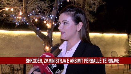 SHKODËR, ZV.MINISTRJA E ARSIMIT PËRBALLË TË RINJVE