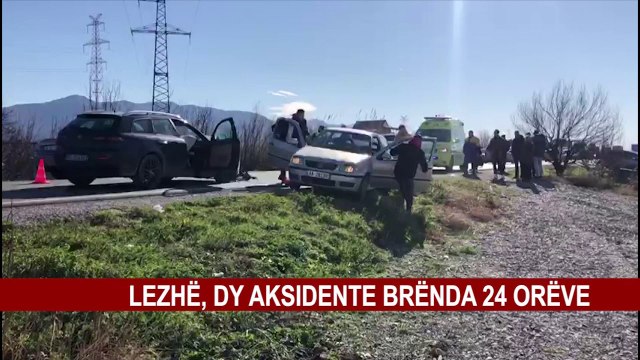 LEZHË, DY AKSIDENTE BRËNDA 24 ORËVE