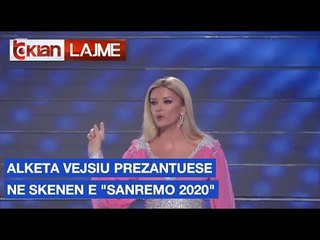 Alketa Vejsiu prezantuese ne skenen e "Sanremo 2020"
