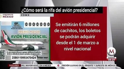 ¿Cómo será la rifa del avión presidencial?