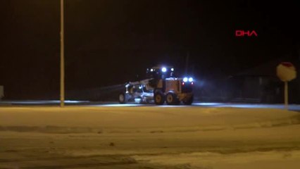 Bolu dağı'nda kar yağışı