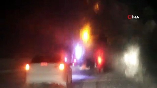 Erciyes'te etkili olan tipi nedeniyle sürücüler zor anlar yaşadı