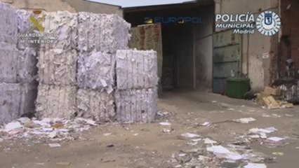 Desarticulada la red que robó 16 millones en papel y cartón de los contenedores