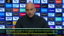 Guardiola still not happy with summer transfer deadline