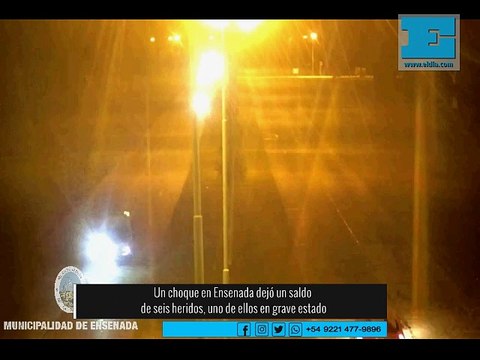 Un choque en Ensenada dejó un saldo de seis heridos, uno de ellos en grave estado