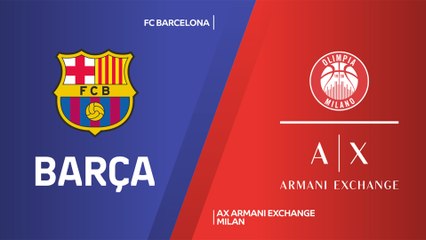 FC Barcelona - AX Armani Exchange Milan Highlights | Turkish Airlines EuroLeague, RS Round 24